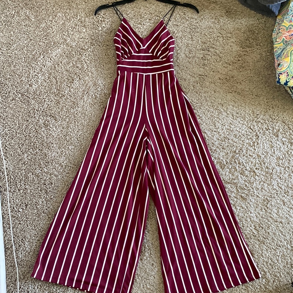 Striped jumpsuit